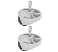 Cocoarm Roue Avant 2 Pièces Robot Sweeper Roulette Universelle Roue Avant Ensemble De roulettes De Roue Avant, Ensemble De roulettes Remplacement De Roue