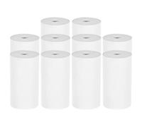Cocoarm Rouleaux de Papier Thermique 57 Mm Papier de Reçu Blanc 57 X 25 Mm Claire 10 Rouleaux pour Caisse Enregistreuse POS Taxi Restaurant et pour Imprimantes Poooli Paperang (Pas d'adhésif #10)