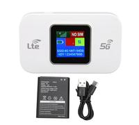 Cocoarm Routeur 4G 4G LTE WiFi Modem Portable 4G, 4G LTE Mobile Hotspot avec SIM Card Slot Power Power 300 Mbps High Speed for Travel Liptop Phone TV