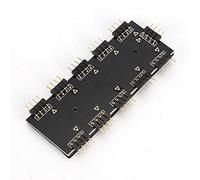 Cocoarm RVB Hub à 10 Canaux pour PC Mod Motherfor Board Rgb Fantre Extension Câble Horizontal Pin Installation Simple Installation avec des Modes d'éclairage Larges Prise en Charge Plusieurs (12v à