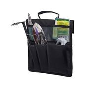 Cocoarm Sac à Outils pour Tabouret de Jardinage, Sac de Rangement pour Outils, Tissu Oxford 600D, Rangement Polyvalent pour de Jardin, Design Compact pour Jardinier (Black)