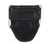Cocoarm Sac de Siège de Moto Scooter Under Storage Pouche Organisateur PU Leather Double Poches Conception de Bande élastique avec Sac en Mailles Avant pour Les Accessoires de Moto pour Femmes