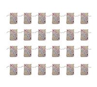 Cocoarm Sacs de Calendrier de l' de Noël Sac Cadeau de Noël en Lin avec Cordon de Serrage 24 Pièces 5,5 X 3,7 Pouces pour Jouets, Bijoux, Coupons sur les Escaliers de l'arbre de Cheminée pour les
