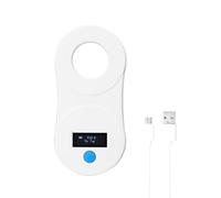 Cocoarm Scanner de Puces pour Animaux Scanner de Puces Portable 134,2 KHz Technologie Écran OLED USB Rechargeable 30 Stockage d'enregistrements pour l'identification du Bétail des Volailles et des