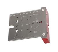 Cocoarm Scie Cloche à Charnière pour le Travail du Bois, Kit de Scie Cloche pour le Travail du Bois en Alliage d'aluminium 35 Mm, Ouvre-Porte de Positionnement 3 en 1 avec Marge de 3 à 6 Mm pour