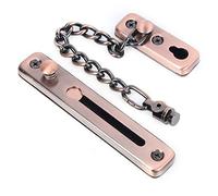 Cocoarm Serrure à Chaîne de Porte, Serrure à Chaîne en Acier Inoxydable 27,5 X 2,2 X 0,8 Cm, Ouverture de Porte Partielle, Trempée, Montage à Vis pour la sécurité d'entrée de l'hôtel à Domicile