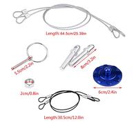 Cocoarm Serrure de Goupille de Capot de Course en Alliage d'aluminium CNC, Kit d'apparence de Goupille de Crochet Durable pour la Modification du Véhicule (BLUE)