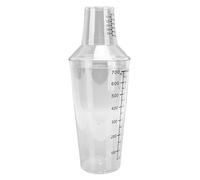Cocoarm Shaker à Cocktail PC Boston Shaker Transparent avec échelle Claire, capacité Standard, Résistant aux Déversements, Facile à Verser pour Bar, Barman, Restaurant, Magasin de thé au Lait,