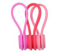 Cocoarm Silicone Headphone Cord Winder, 3PCS 0.5oz Each (Pink)