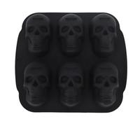 Cocoarm Skull à Gâteau de Gâteau, Squelettique HEAD Silicone BAKING MO LD pour les Mini-gâteaux, Libération sans Effort, Tolérance à la Chaleur, Matériau Facile à Nettoyer et Sûr, Création