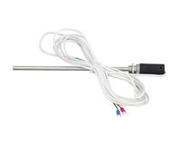 Cocoarm Sonde de Capteur de Température en Acier Inoxydable de Type K, Thermocouple Mis à la Terre, Filetage de 8 Mm, Sonde de 50 Cm pour le Traitement Thermique Industriel, la, le Séchage et (4M)