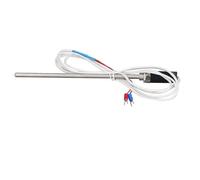 Cocoarm Sonde de Capteur de Température en Acier Inoxydable de Type K, Thermocouple Mis à la Terre, Filetage de 8 Mm, Sonde de 50 Cm pour le Traitement Thermique Industriel, la, le Séchage et (ou)