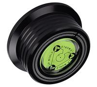 Cocoarm Stabilisateur de Poids d'enregistrement, Pince en Aluminium avec Niveau à Bulle pour Platines, élimination des Vibrations et stabilité de la Vitesse pour Les Amateurs de Musique (Black)
