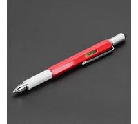 Cocoarm Stylo Multi-Outils 6 en 1, Stylo à Bille Tournevis en Métal, Stylet Capacitif de Niveau Règle pour Les Amateurs et Les Professionnels du Bricolage (Yellow #16)