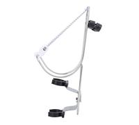 Cocoarm Support d'anneau de Bouée de Sauvetage en Acier Inoxydable, Support en Fer à Cheval Marin Poli pour Rail de 22 à 25 Mm, de Bouée de Sauvetage Durable et Fiable pour Bateaux et Yachts