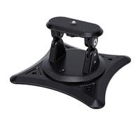 Cocoarm Support de Plafond pour Projecteur Support de Projecteur Mural de Plafond Réglable en ABS, Filetage de 1 à 4 Pouces, Rotation à 360 °, Inclinaison à 180 °, pour Cinéma Maison, Salle de Classe,