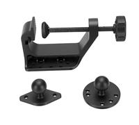 Cocoarm Support de Serrage en C en Alliage D'aluminium pour Bras à Double | Aluminium Marin Robuste, Patins ABS Antidérapants, Pince Sécurisée sur Tube de Rail Surface Plate Bateau Kayak établi