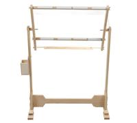 Cocoarm Support de Sol pour Broderie de Cadres en Bois Réglables, Joints de Verrouillage Antidérapants, Hauteur Réglable, Support 32CT avec Matériau en Bois de Pin