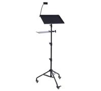 Cocoarm Support pour Ordinateur Portable à Hauteur Réglable, Support Portable pour Projecteur de 71 à 130 Cm avec Plateau Supérieur Inclinable à 180° et de Téléphone à Col de