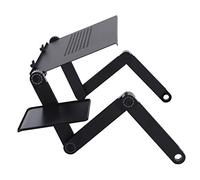 Cocoarm Support pour Ordinateur Portable en Alliage d'aluminium avec Panneau de Souris, Support Pliable Réglable à 360° pour Ordinateur Portable 16,5 X 10,2 Pouces pour la Maison, Le Bureau, Le