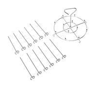 Cocoarm Support Vertical pour Brochettes pour Friteuse, Support Vertical pour Brochettes en Acier Inoxydable pour Friteuse de 6 Litres, Peut Contenir 12, Passe au Lave-vaisselle, pour, Viande,