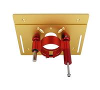 Cocoarm Table de Routeur en Alliage d'aluminium, 0 à 47 Mm, Réglage Manuel de la Manivelle, Plaque d'insertion de Serrage Stable pour le Travail du Bois, Table de Routeur pour S8 2 (GOLD)