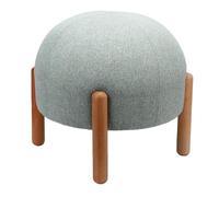 Cocoarm Tabouret Repose-Pieds Rond Bois Massif Design Nordique 30cm | Banc chaussure bois massif, pouf repose-pieds salon, ottoman coiffeuse champignon