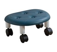 Cocoarm Tabourets Roulants Ronds, Tabouret Pivotant en Simili Cuir avec Roues Universelles, Petit Siège Roulant à Profil Bas pour Les Utilisateurs Domestiques, Taille Compacte, capacité de Poids