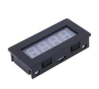 Cocoarm Tachymètre à Affichage LED à 4 Chiffres, Tachymètre Numérique ABS, Compteur de Vitesse DC 8 à 15 V, 5 à 9999 Tr/min, Entrée Multi-signaux, Support intégré pour Test de Vitesse du Moteur