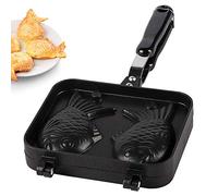 Cocoarm Taiyaki Poêle Gaufrier en Forme de Poisson Moule à Gâteau Double Poêle Antiadhésive Taiyaki Moule à Crêpes Bakeware Gaufre Gâteau Maker Pan