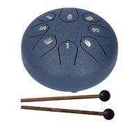 Cocoarm Tambour à Langue en Acier 6 Pouces 8 Tons avec Kit en Bois et Tissu, Livre de Musique avec Réglage Clair et Maillets pour la Méditation, le Yoga, les Débutants, la Thérapie Musicale (bleu