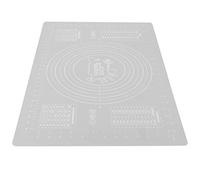 Cocoarm Tapis de Cuisson en Silicone 60x40cm Tapis à Pâtisserie avec Échelle Tampon de Pâte de Qualité Alimentaire Antiadhésif Antidérapant 428F Résistant à la Chaleur pour la Cuisson de Pizza
