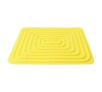 Cocoarm Tapis de Nid de Poulet en Silicone 35 X 30 Cm, Lavable et Réutilisable, Protection des œufs avec Trous de Circulation d'air et Motif Anti-roulis pour Nichoirs de Poule, Poulaillers (Yellow)