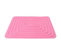Cocoarm Tapis de Nid de Poulet en Silicone 35 X 30 Cm, Lavable et Réutilisable, Protection des œufs avec Trous de Circulation d'air et Motif Anti-roulis pour Nichoirs de Poule, Poulaillers (Rose