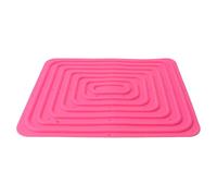 Cocoarm Tapis de Nid de Poulet en Silicone 35 X 30 Cm, Lavable et Réutilisable, Protection des œufs avec Trous de Circulation d'air et Motif Anti-roulis pour Nichoirs de Poule, Poulaillers (Rose
