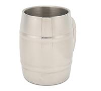Cocoarm Tasse à café, Tasse à thé en Acier Inoxydable 450 Ml en Métal Double Couche avec Poignée, à café Facile à Nettoyer pour la Cuisine à Domicile Voyage Camping Bureau Bière thé au Lait