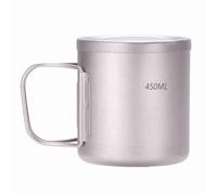Cocoarm Tasse à Double Paroi, Tasse de Voyage Isolée Légère, Parfaite pour le Camping et les Activités de Plein Air, Tailles de 220 Ml à 550 Ml (450ML)