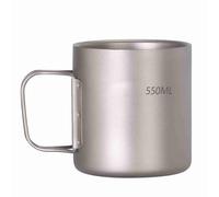 Cocoarm Tasse à Double Paroi, Tasse de Voyage Isolée Légère, Parfaite pour le Camping et les Activités de Plein Air, Tailles de 220 Ml à 550 Ml (550)