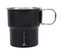 Cocoarm Tasse de Camping en Acier Inoxydable 300 Ml, Tasse à café Portable avec Poignée Pliante, pour le Camping, la Randonnée, le, la Pêche, les Activités de Plein Air