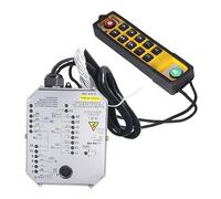 Cocoarm Télécommande Industrielle, Contrôleur de Grue ABS 12 Boutons, Indicateur LED 800 MHz avec Câble en Cuivre pour Palan, Convoyeur, Pompe à Béton, équipement d'extraction de Charbon