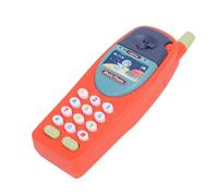 Cocoarm Téléphone d'apprentissage pour bébé, Jouet en Plastique avec Musique Apaisante et Conception de Simulation, 15 X 5 Cm, Jouet d'éducation Précoce pour Les Tout-Petits, Jeu de Voyage à (Rouge)