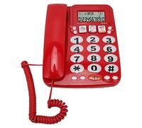 Cocoarm Téléphone Filaire avec Identification de L'appelant, Indicateur | Alerte d\'appel clignotante pour les pièces bruyantes, Options de sonnerie avec sourdine, Boîtier en plastique ABS à deux