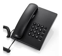Cocoarm Téléphone Filaire Téléphone Fixe ABS Bureau ou Support Mural de Bureau à Domicile avec Recomposition Flash Ring Contrôle du Volume Aucune Alimentation Nécessaire pour Les Personnes âgées de