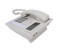 Cocoarm Téléphone Fixe Filaire à Grande BS Identification de l'appelant à 16 Chiffres Appel Mains Libres Horloge Alarme Bureau ou Support Mural pour Maison Hôtel Bureau des Personnes âgées
