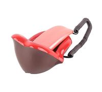 Cocoarm Téléphone Rétro Rouge de Bureau, Forme de Langue, Lumière D'appel | Compatibilité des lignes analogiques, recomposition et pause audio claires, boîtier en plastique pour les appels au bureau