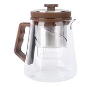 Cocoarm Théière de Séparation D'eau, Infuseur en Verre Relevable de 500ml | Infuseur à thé, bec anti-fuite permettant un versement contrôlé, infusions florales de thé vert, voyage à domicile