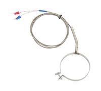 Cocoarm Thermocouple de Type K, Capteur de Thermocouple en Acier Inoxydable, Sonde de 60 Mm, 32 à 752 °F, Borne en Forme de U Soudée à l'arc à l'argon pour la Mesure de la Température Industrielle