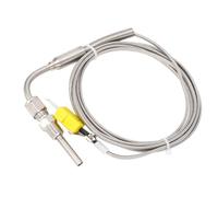 Cocoarm Thermocouple EGT de Type K, Sonde de Température des Gaz d'échappement en Acier Inoxydable, Filetage NPT 1 8 Pouces, Pointe Exposée, 32 à 2282 °F, Capteur Flexible Non Mis à la Terre pour
