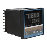 Cocoarm Thermostat PID Commutateur de Contrôleur de Température à Affichage Numérique 220 V REX C700FK02 M X DA Contrôle PID en Plastique 33,8 à 1830,2 Fahrenheit pour Utilisation de Chauffage de Four