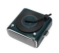 Cocoarm Tourne-Disque Vinyle Rétro avec Haut-Parleur Bluetooth, Pilote 5W | Conception de platine nostalgique, batterie 1000mAh, boîtier ABS, support de carte mémoire 32G, portée 10m, décor de bureau